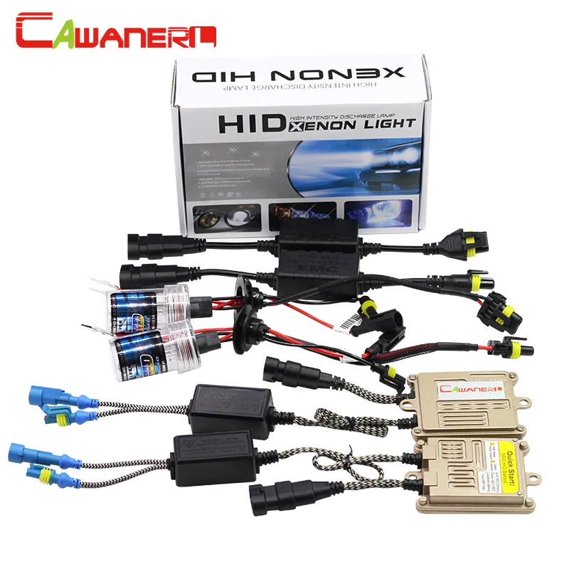 Cawanerl 55 Вт H1 H3 H7 H8 H9 H11 9005 9006 880 881 Ксеноновые комплект 10000 К AC балласт лампа Canbus