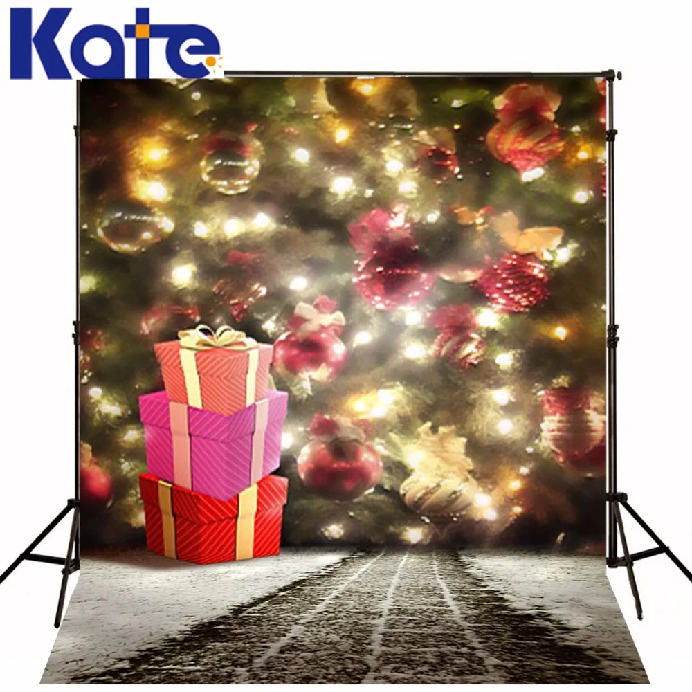 

New arrival Background fundo Gifts Christmas trees 6.5 feet length with 5 feet width backgrounds LK 3730