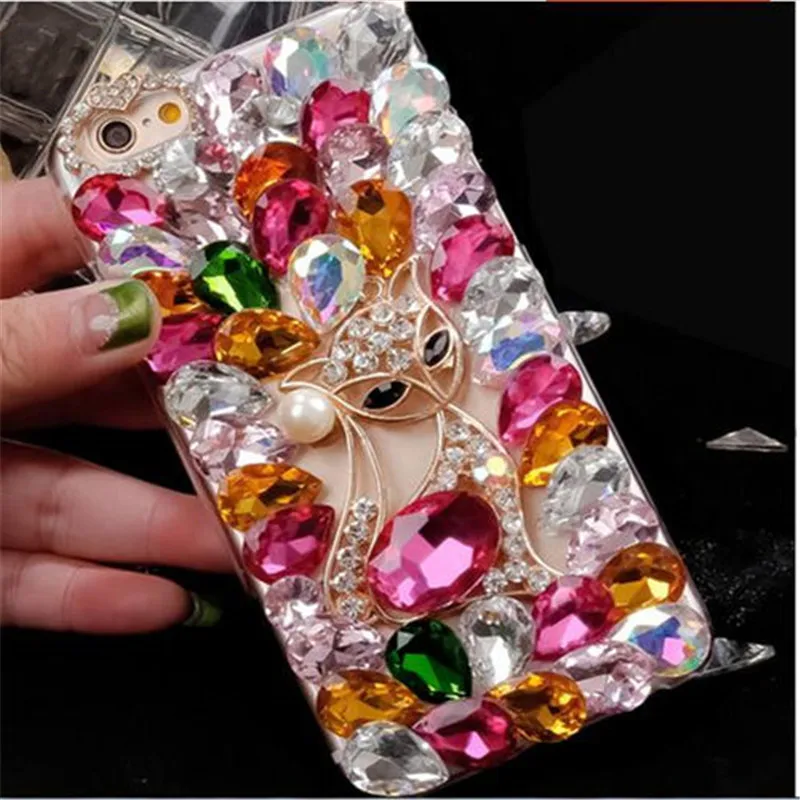 For Huawei Honor8 9 10 20 Lite V10 V20 7X 8X Nova2 3 4 5 Big bling stones fashion Crystal Rhinestone 3D Stone Bling phone shell |