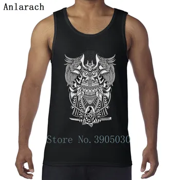 

The Samurai Vest 100% Cotton Nice Gift Creature Men Tank Top Streetwear Slim Slim Fit Summer Style