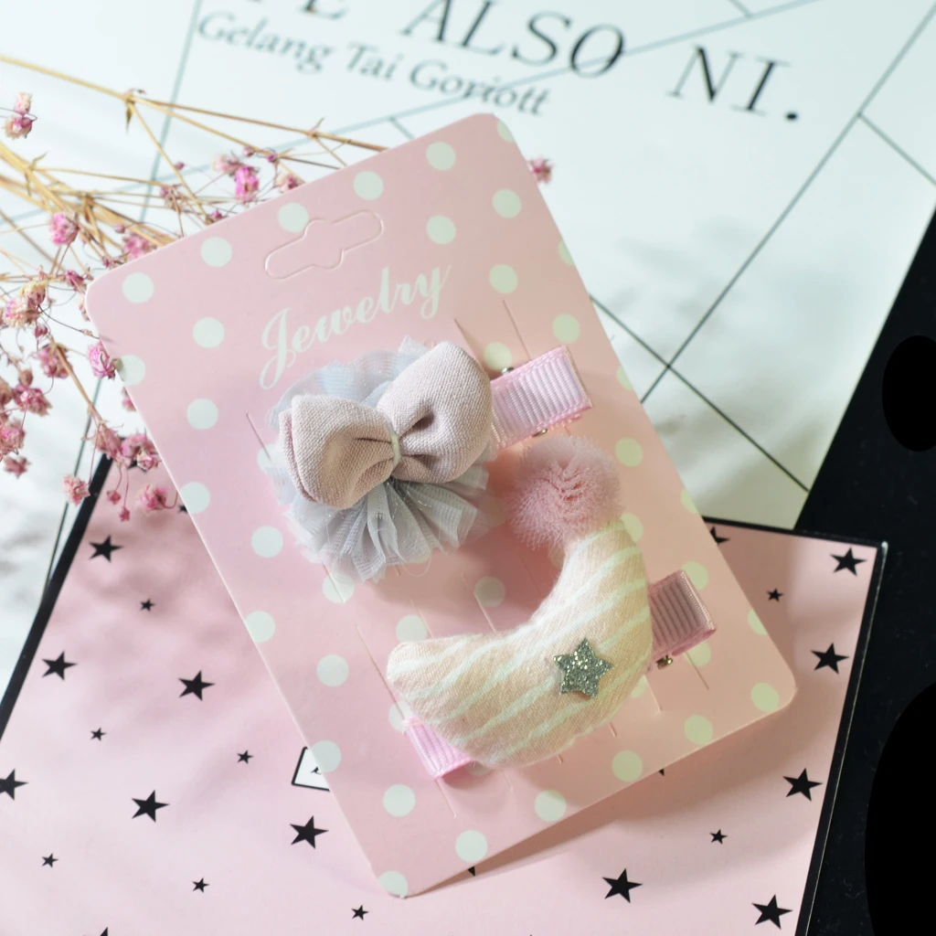 20pcs Rectangle Paper Blank Kids Women Hair Bow Hair Clip Band Barrette Hair Accessories Jewelry Packaging Display Cards