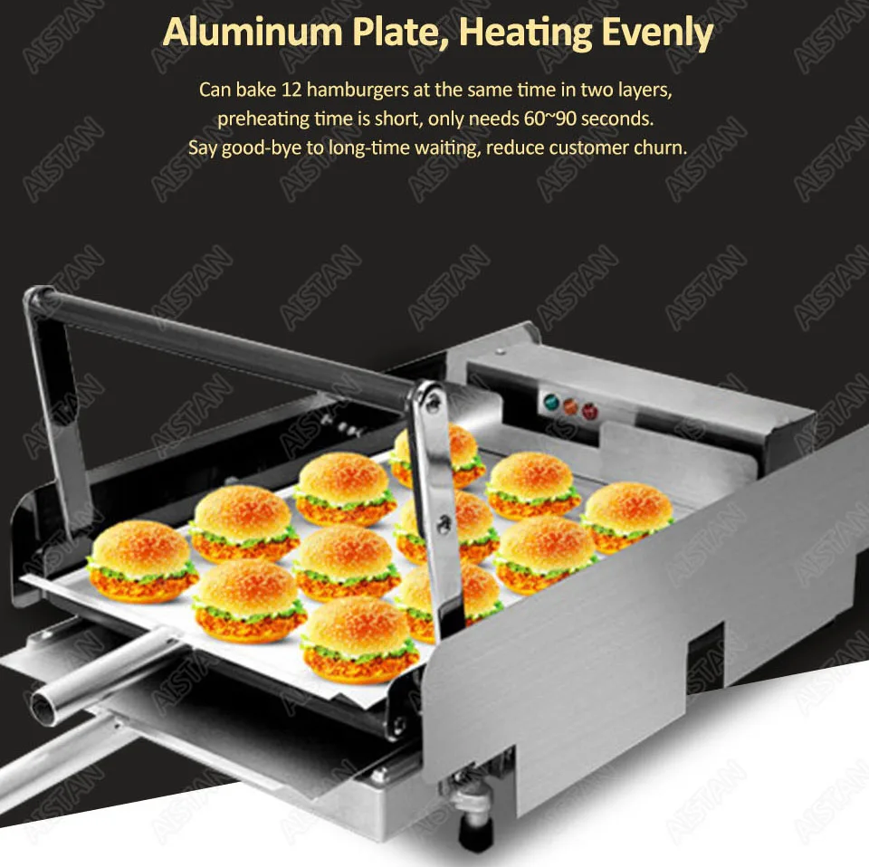 GF212 electric bun hamburger toaster maker cooker oven machine GF212 electric bun hamburger toaster maker cooker oven machine