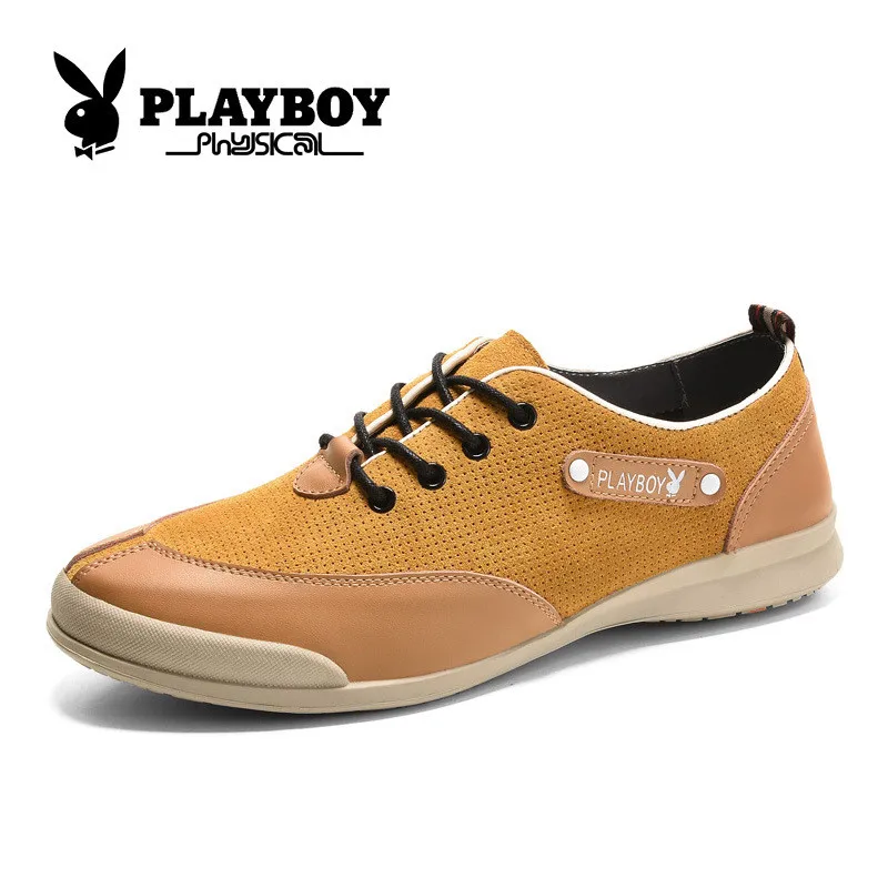 Playboy/мужские туфли новые Пояса из натуральной кожи обувь, повседневная обувь из Англии человек прилив cx39030 низкие кожаные туфли