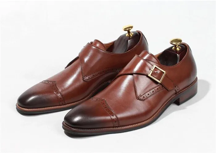 Для мужчин ретро на не сужающемся книзу массивном каблуке в стиле пэчворк с квадратным носком обувь ручной работы оксфорды кожаные туфли dressshoes