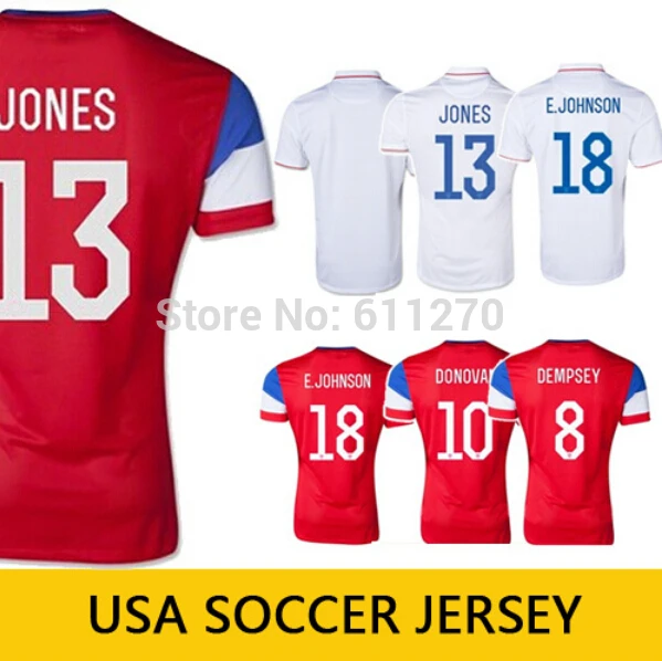 Top Quality USA Soccer Jersey 2014 DEMPSEY ALTIDORE USA Jersey USA