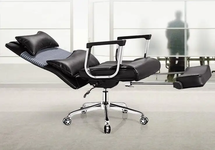 Computer chair leather boss high back office lunch break chair. | Мебель
