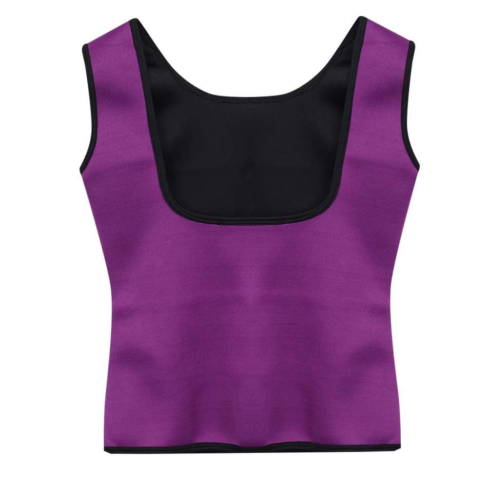 Прямая поставка,, Женский неопреновый корректирующий костюм, утягивающий пояс, тонкая спортивная одежда, жилет под грудью,, Корректирующее белье размера плюс S-2XL - Цвет: Фиолетовый