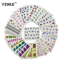 YZWLE 30 feuilles autocollants d'art d'ongle autocollants d'impression de transfert d'eau accessoires pour bricolage Salon de manucure(China)