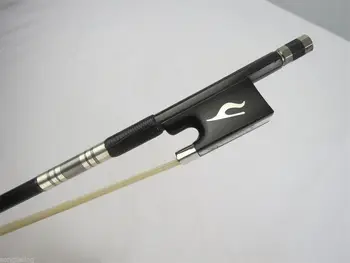 

1 pcs high class plaid black Carbon fiber violin bow 4/4