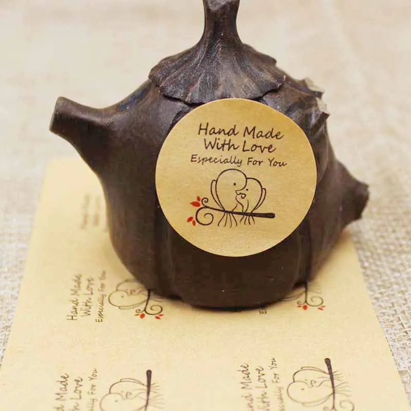 

100pcs Especially for You round Sealing Sticker Baking Package Cookies Cake Box Decorative handmade with love seal labels