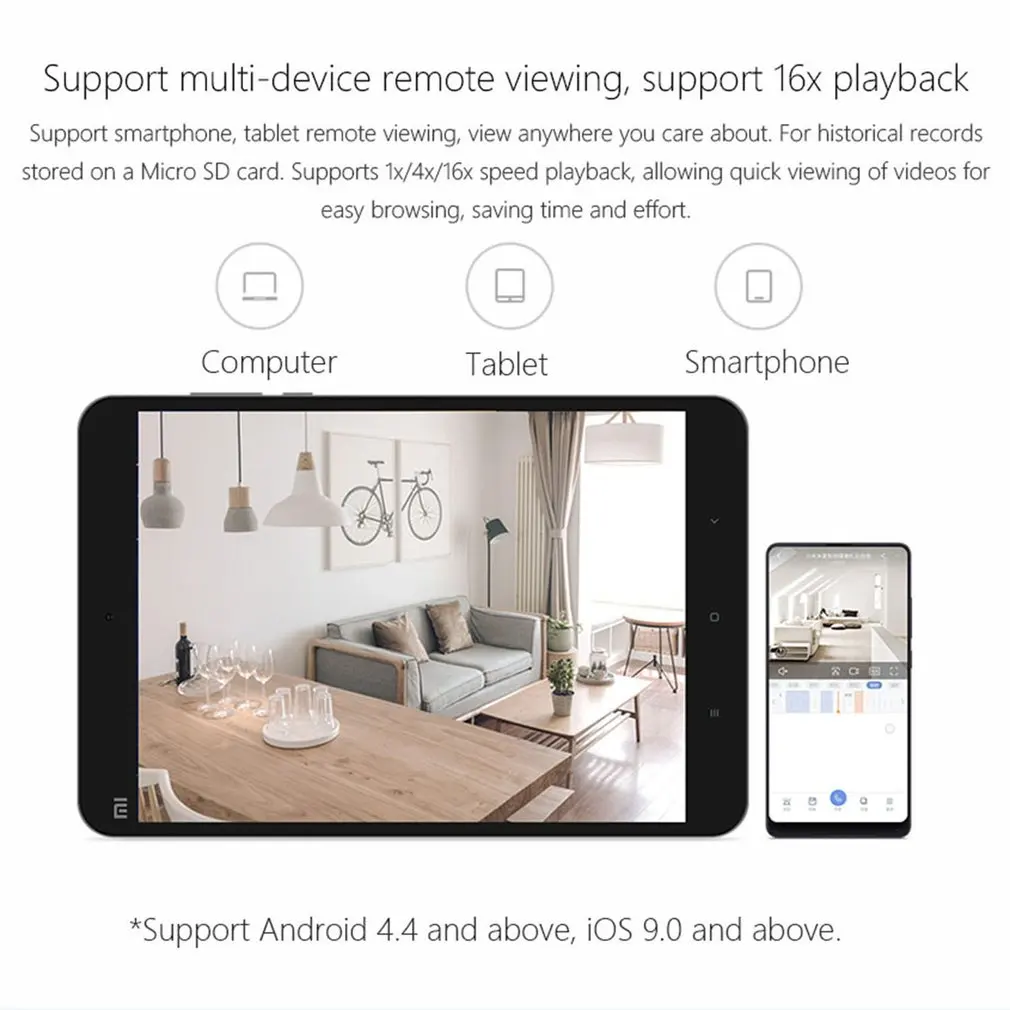  Original Xiaomi Mijia IP Camera Ptz Edition Smart Monitor 1080p HD Intelligent Security WIFI Night 