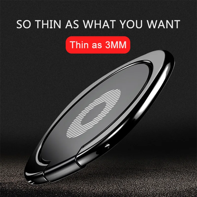 Luxury 360 Degree Smartphone Mobile Phone Finger Stand Holder Metal Finger Ring Holder For iPhone x 6 6s 7 8 Plus Samsung Tablet