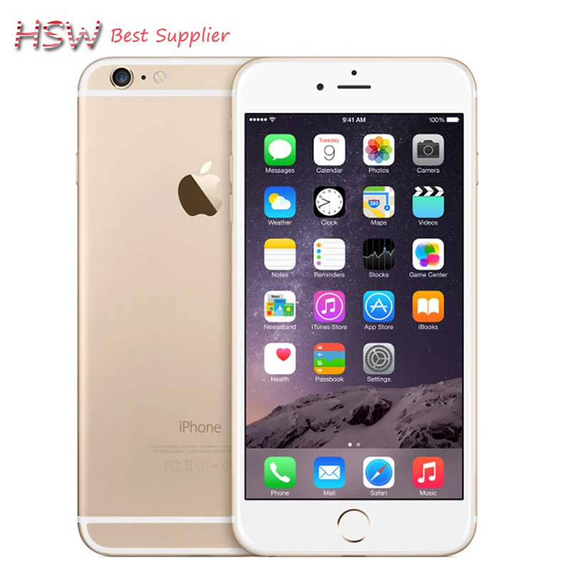 Unlocked Original Apple iPhone 6 plus Class A quality IOS Dual Core 2GB RAM 16/64/128GB ROM 5.5'' 8.0MP Camera LTE Cell Phone