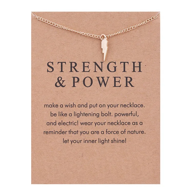 strength power Gold Color Small Charm Wedding Women Jewelry Simple
