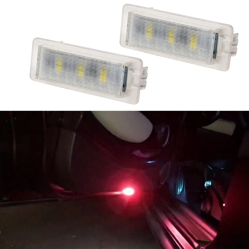 2PCS Car LED Flash Warning Strobe Light Car Door Light Traffic Warning