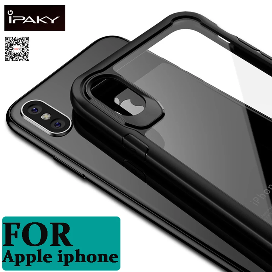 

iPaky Super Drop resistance Armor anti hit Cover Case For iPhone 6 7 8 Plus For iphone X Shock-proof