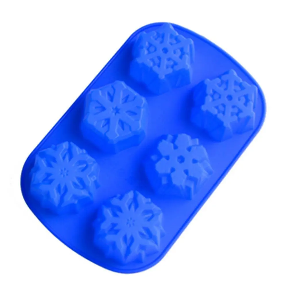 

silicone cake mold handmade soap mold Four kinds of the snowflake