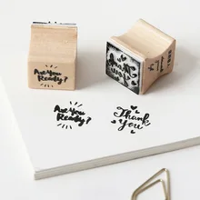 Горячая букв влюбленных деревянный штамп упаковка серии бревна резиновые влюбленные Фотоальбом Дневник украшения DIY для изготовления карт
