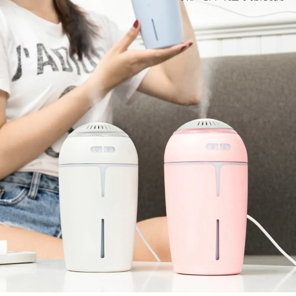 

300ml Air Humidifier USB Charge Ultrasonic Humidifier Aromatherpy Diffuser Mist Discharge Air freshener Purifier for Home Car
