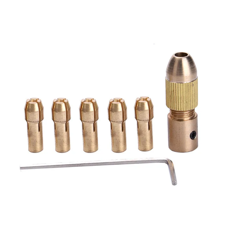 

Keyless Mini Drill Chucks Adapter Micro Drill Collets Clamp Socket Drill Set Power Tools Mini Electric Drill Accessories
