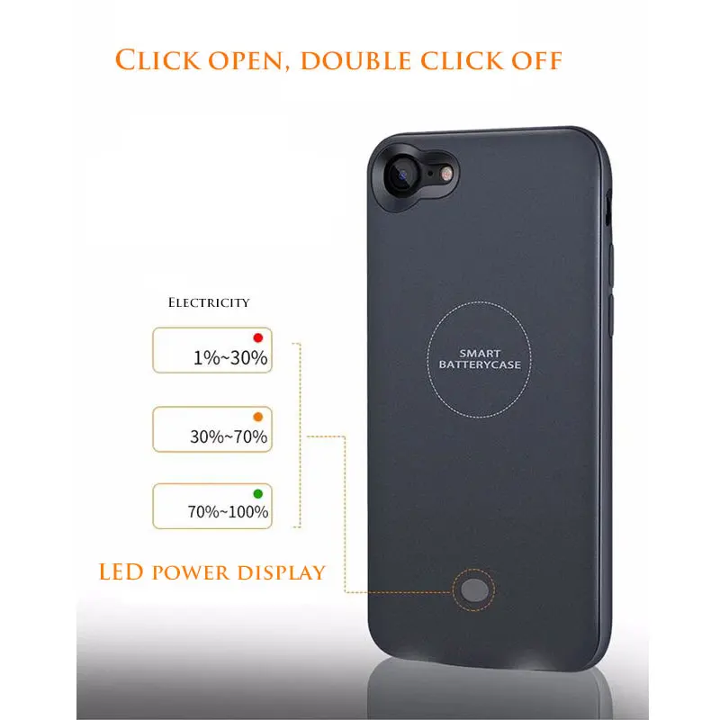 ECTOBE 3000/4000mAh External Battery Charger Case For iPhone 7 / 7 Plus Portable Power Bank Pack Backup Battery Case Cover ECTOBE 3000/4000mAh External Battery Charger Case For iPhone 7 / 7 Plus Portable Power Bank Pack Backup Battery Case Cover