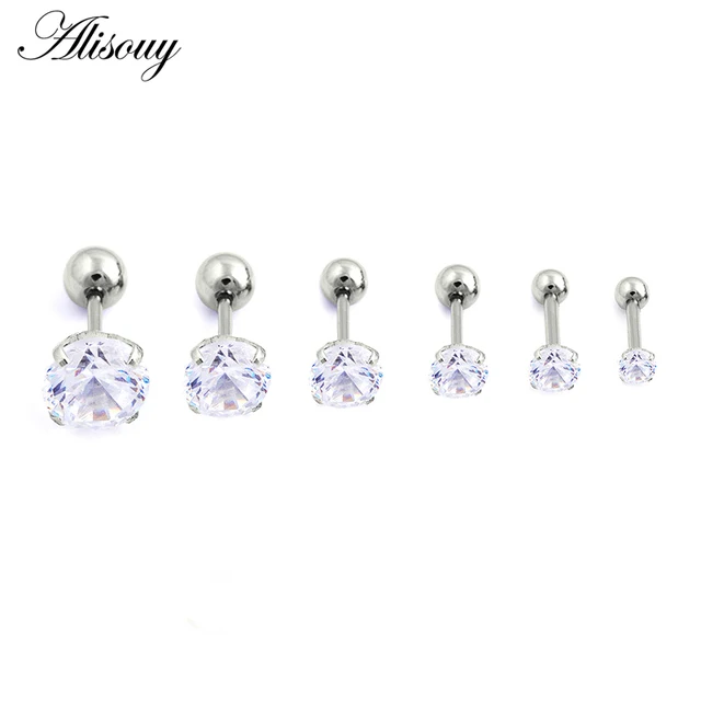 Silver-Clear 4 prong