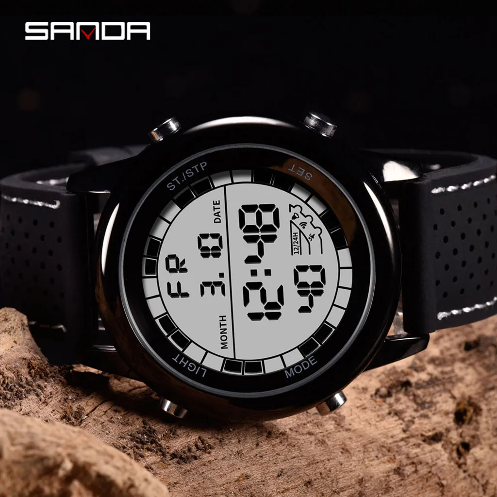 Men Electronic Wrist Watches Waterproof Dual Display Analog Digital LED sport watch Electronic digital Watch gifts Men's wrist