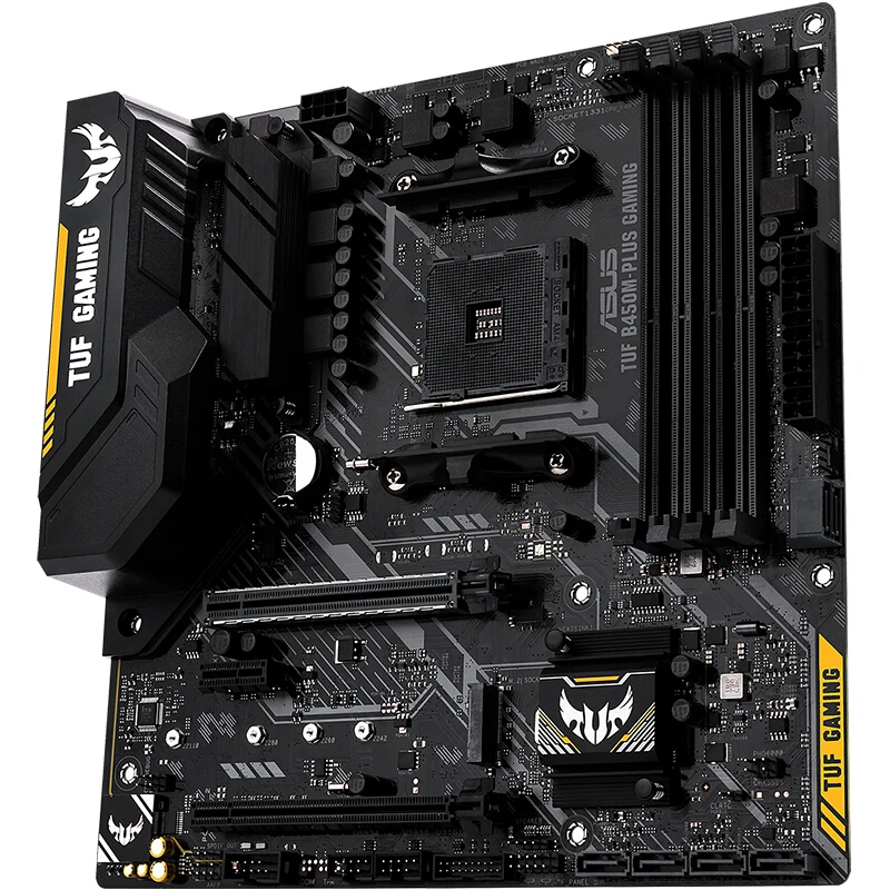 Игровая плата ASUS TUF B450M-PLUS GAMING AM4 64GB 4DDR4 1xM. 26* SATA III PCI-E 3,0 HDMI DVI Micro ATX