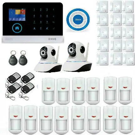 YoBang Security WIFI 3G Spanish Russian English Dutch Language WCDMA/CDMA SMS Smart Home Office Security Alarm Sensor System.