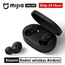 Xiaomi Redmi Airdots Tws Bluetooth 5.0 Earphone Stereo Nirkabel Aktif Pembatalan Kebisingan dengan MIC Handsfree Earbud Ai Control(China)