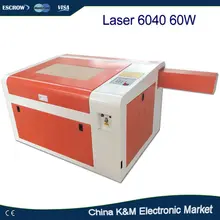 LY 60W Laser 6040 CO2 Engraving machine carving router ,Cutting Machine with rotary axis