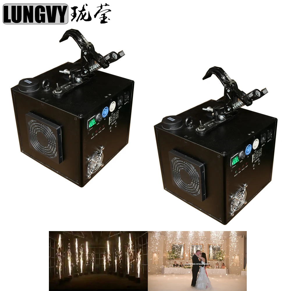 

Free Shipping 2pcs/Lot Cold Spark Machine Sparking Fountain Cold Fireworks for Weddings Meeting CeremonyFountain Titanium Powder