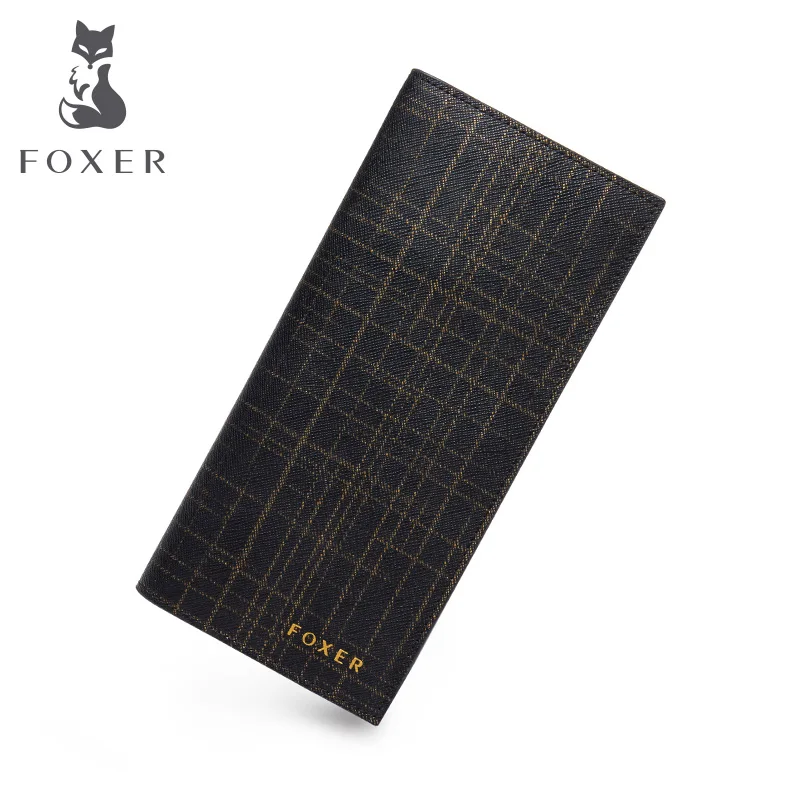 FOXER Wrand женский кошелек и сумочка из спилка, модный дизайн, женские длинные кошельки из воловьей кожи, клатч для женщин - Цвет: 211002F6A1