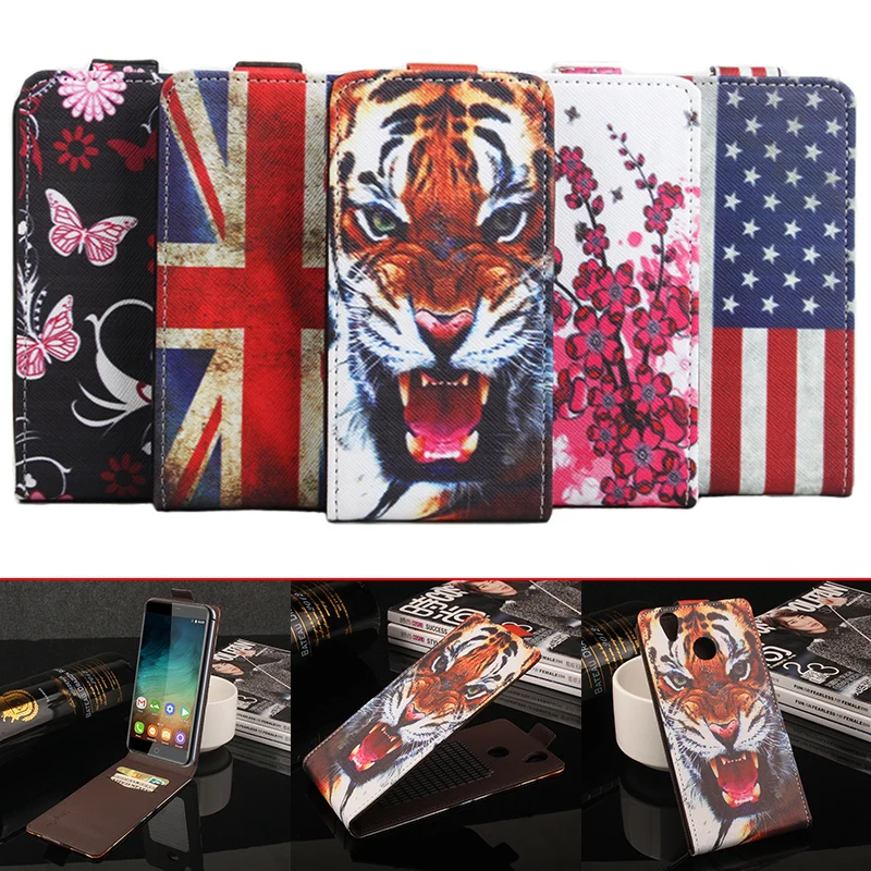

Leather Wallet Cases For Oukitel K7000 Flip 3D Paint Flag Butterfly Flower Phone Case Cover