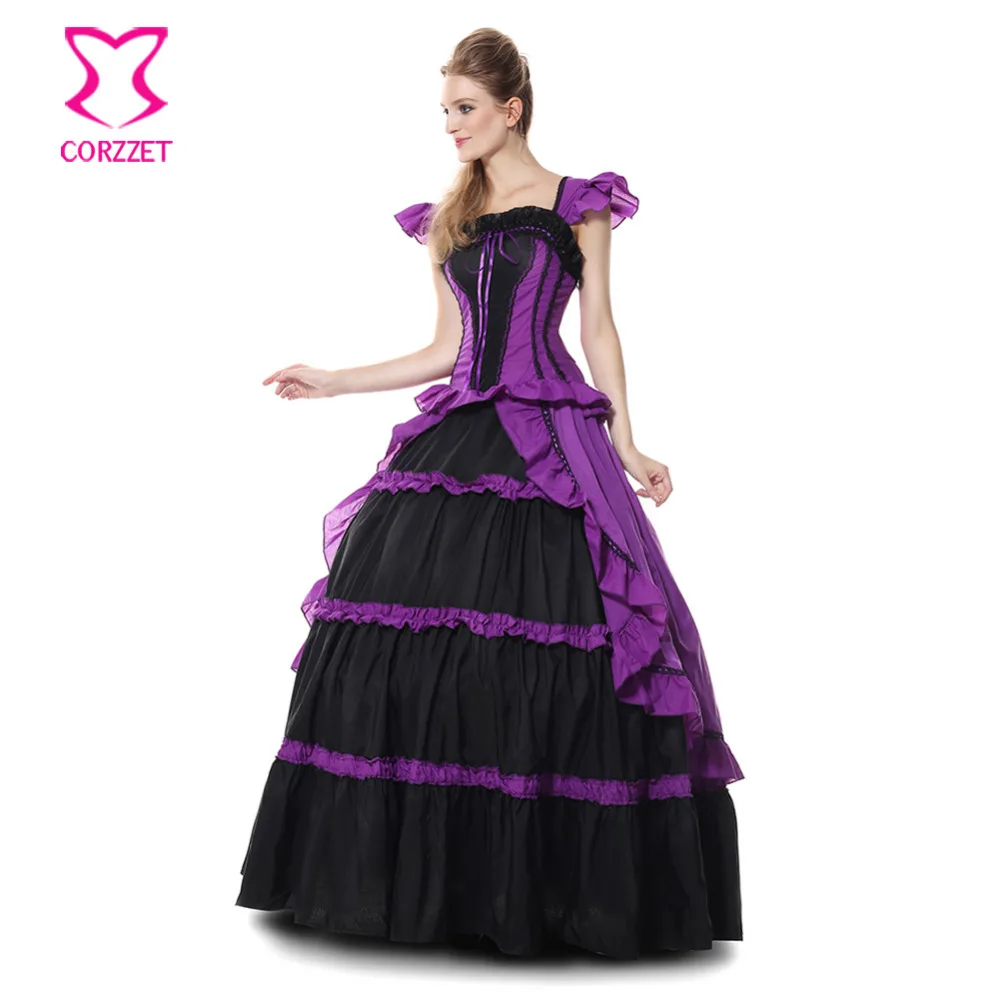 Charmian-Women-s-Gothic-Victorian-Fancy-Lolita-Dress-Elegant-Short-Sleeves-Ruffle-Evening-Party-Ball-Gown