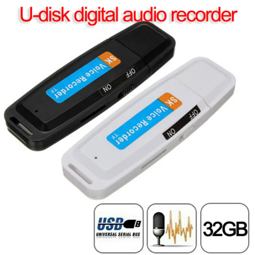  2019 New arrival U-Disk Digital Audio Voice Recorder Pen charger USB Flash Drive up to 32GB Micro S