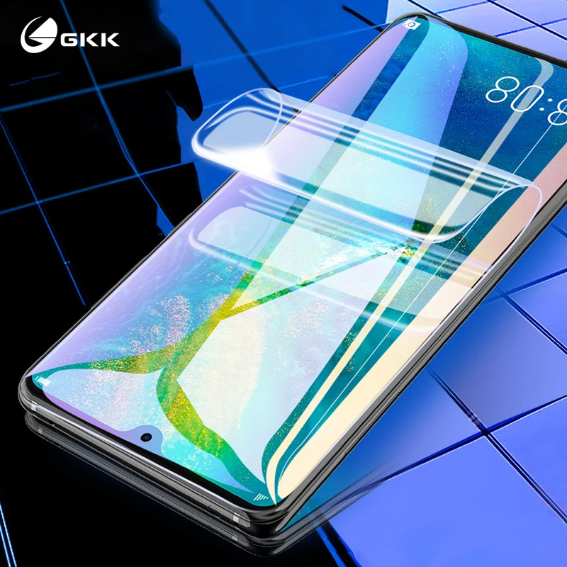 

GKK Full Soft Hydrogel Film For Huawei Honor 8x 10 20 Pro Screen Protective For Huawei P30 Pro lite P smart 2019 Not Glass
