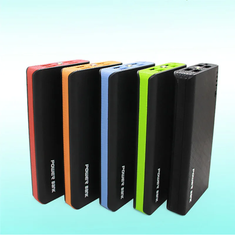 Новый высококачественный зарядный корпус электропитания 2.1A 4USB 6x18650 батарея DIY