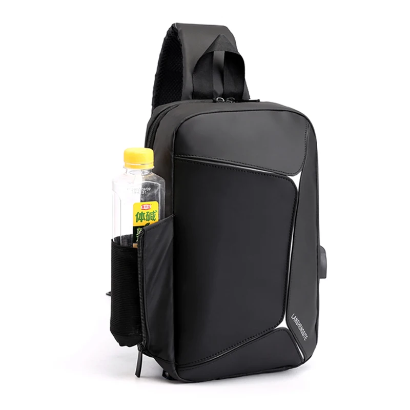 الأعمال الرجال الصدر حقائب الكتف Crossbody حقيبة الرجال رسول الذكور USB شحن كيس بولسا رجل المدرسة الصيف عبر الجسم حزام