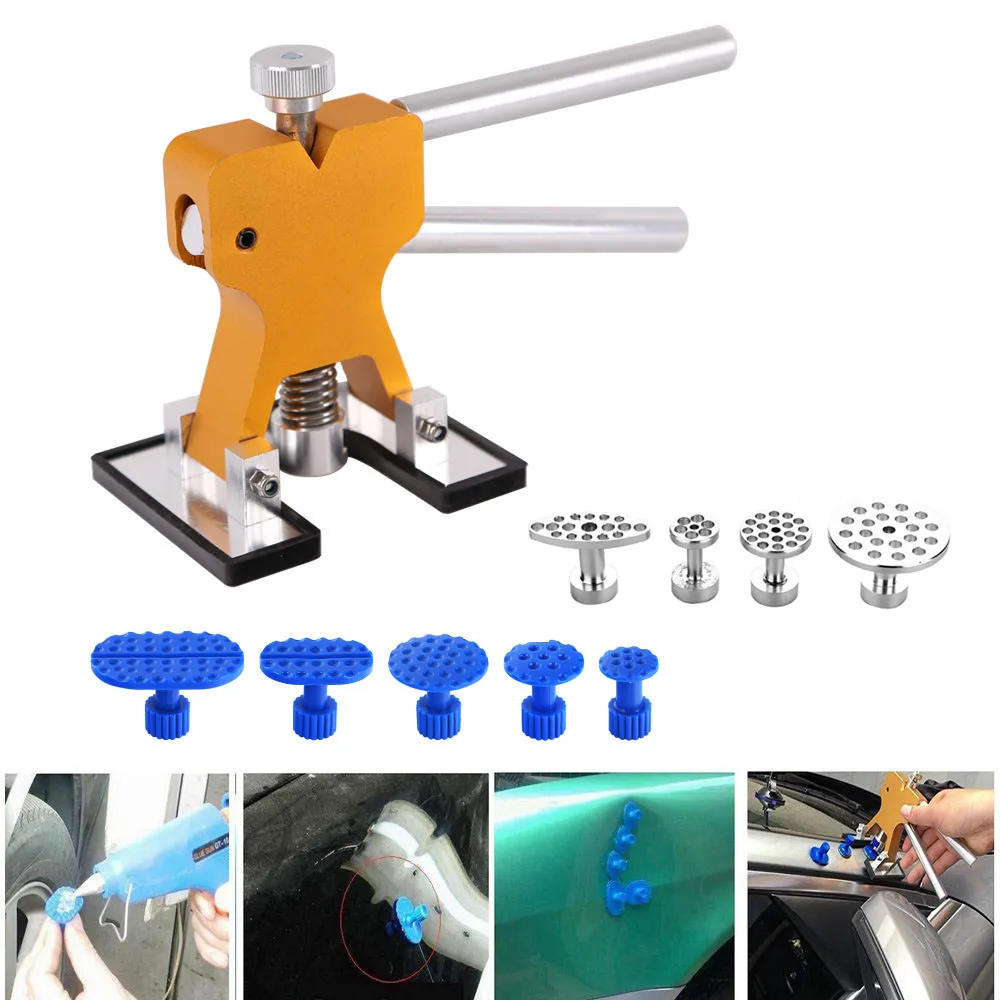 

PDR Tool Kit Glue Puller Hand Lifter 9pcs Tab Glue Puller Tab Print Tabs - Dent Repair Tool