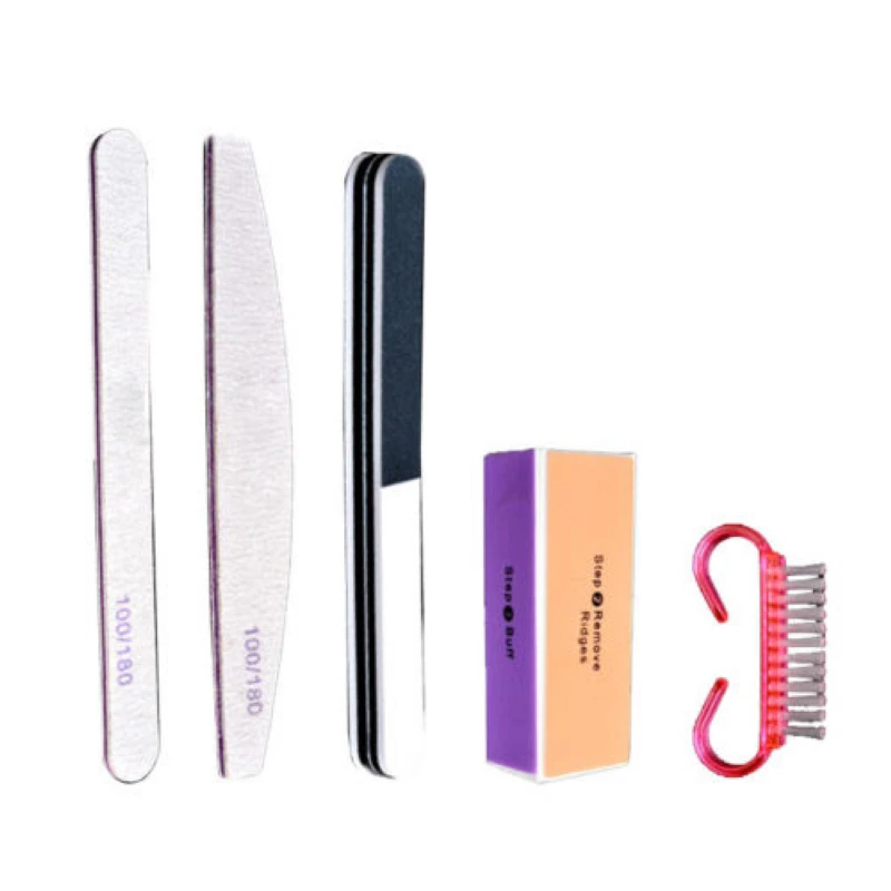 Shellhard 5pcs/set Nail Buffer Block High Quality Nail Art File Set Salon Polish Sanding Pedicure Manicure Tool