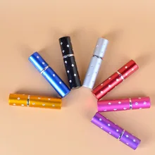Flacon de voyage en aluminium pour Parfum, Flacon de voyage en verre pour Parfum, vide, Flacon à pompe pour cosmétiques, 5ml, 10ml, 100 pièces/lot