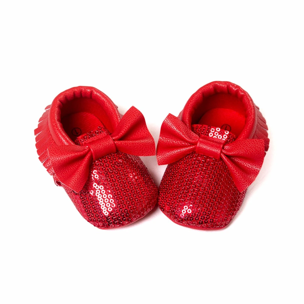 red infant shoes