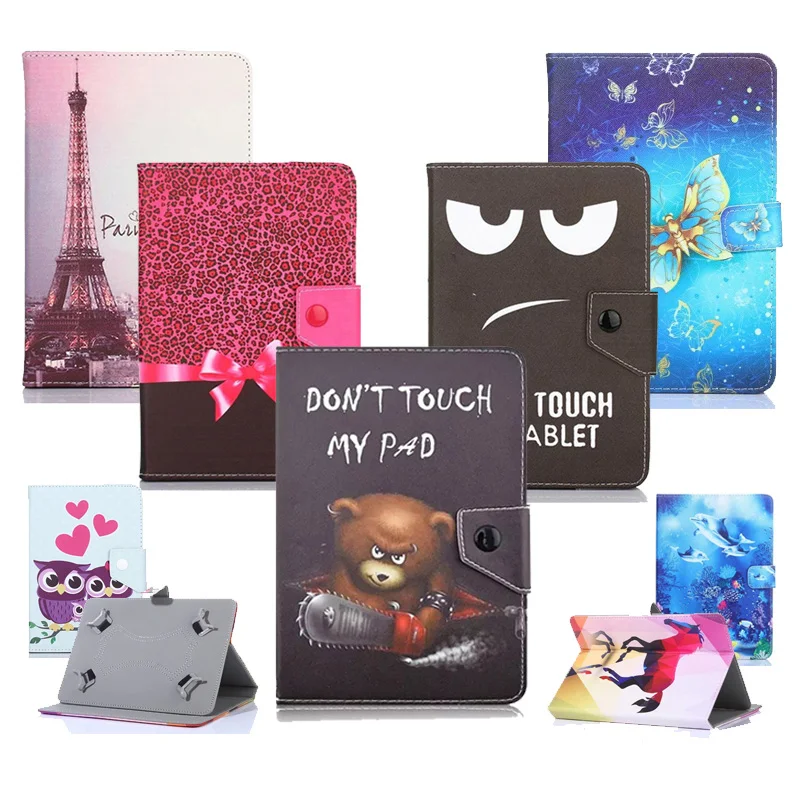 

For Lenovo E10 P10 M10 Cartoon Print Universal Tablet Case for Lenovo Tab E10 TB-X104F 10.1 10 inch Tablet Magnetic Cover