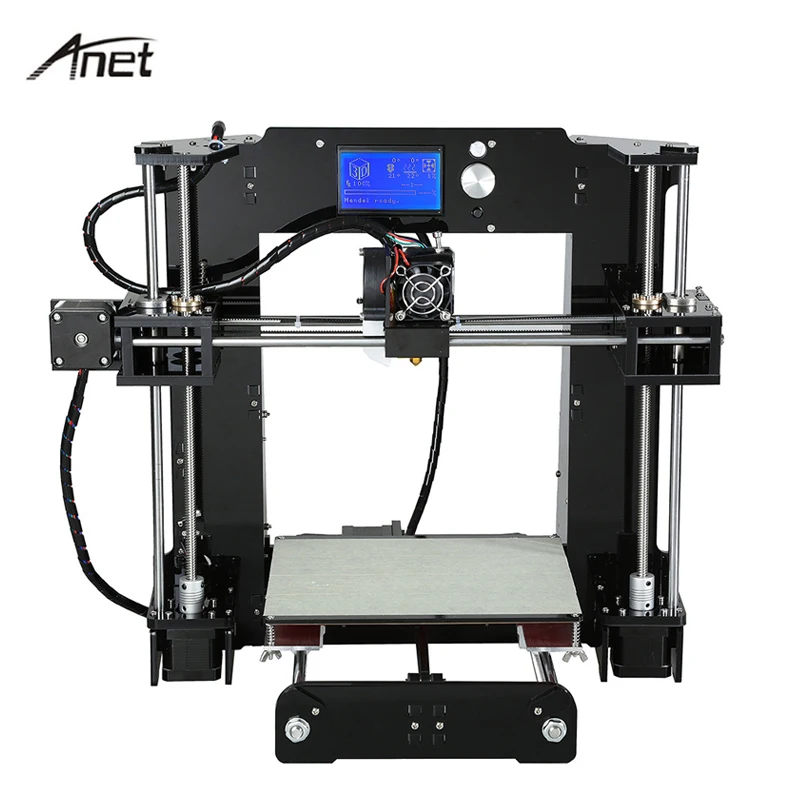 

Original Anet A6 3D Printer Toys DIY Kit Multi-language High Precision Large Build Size With Filament 16G SD Card Build Tools