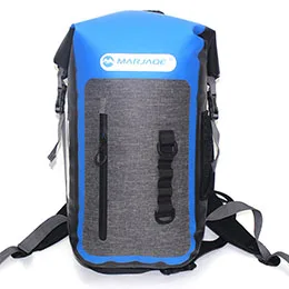 Waterproof bag PVC full airtight Watertight backpack Swimming Kayaking Sport Bags Outdoor River trekking bucket sack Dry bag - Цвет: Синий цвет