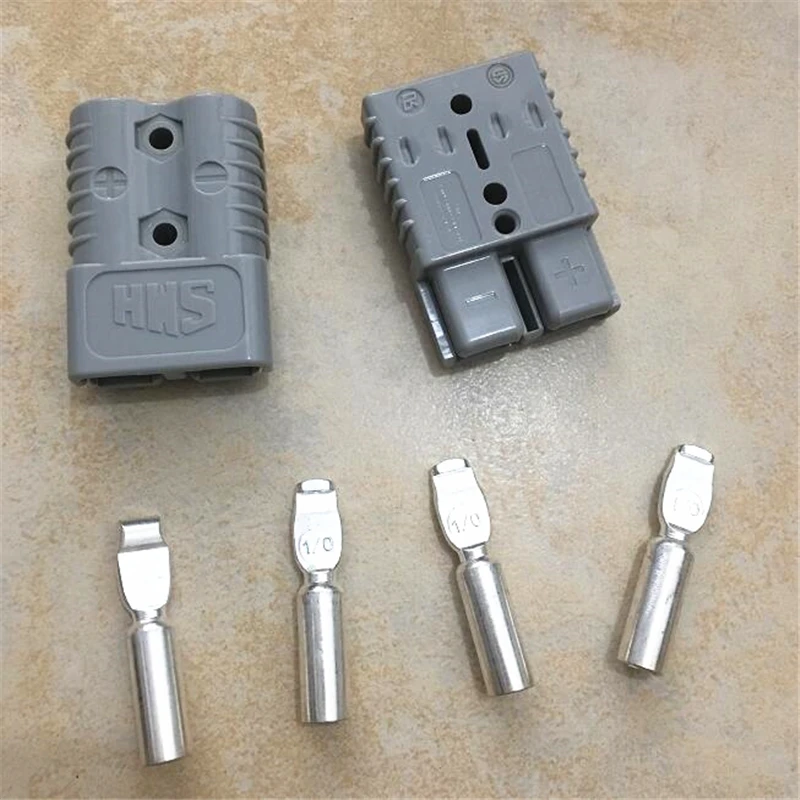 10Pcs/Lot SMH SY 175A 600V FORKLIFT BATTERY PLUG POWER CONNECTOR WITH #1/0 CONTACTS