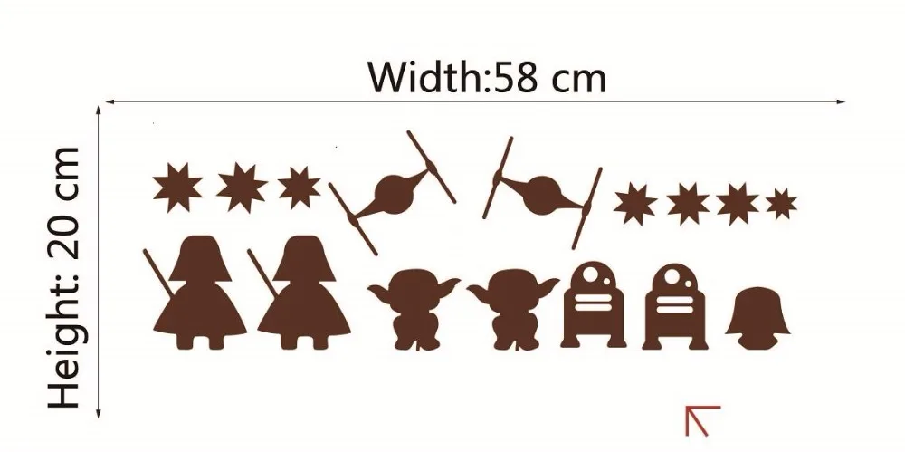 Cartoon-Star-Wars-Vinyl-Wall-Stickers-Death-Star-Darth-Vader-Robot-YODA-Mural-Art-Vinyl-Decal (4)