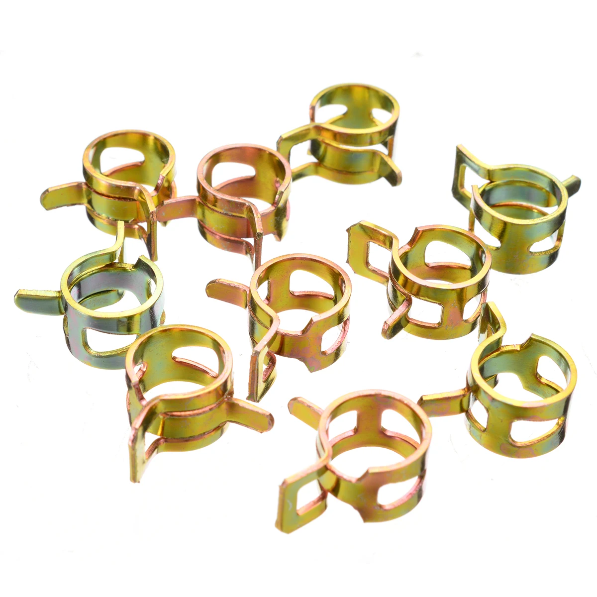 60pcs/set 7mm 10mm 11mm 14mm 16mm 17mm Hose Clamps Fuel Hose Line Water Pipe Clamp Hoops Air Tube Fastener Spring Clips