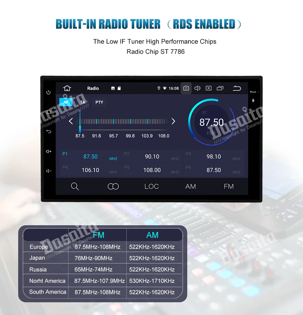 Discount Dasaita 9" GPS Navigator 1 din Android 9.0 Car Radio for Subaru Forester 2016 2017 2018 Head Unit 1080P Video Bluetooth 10